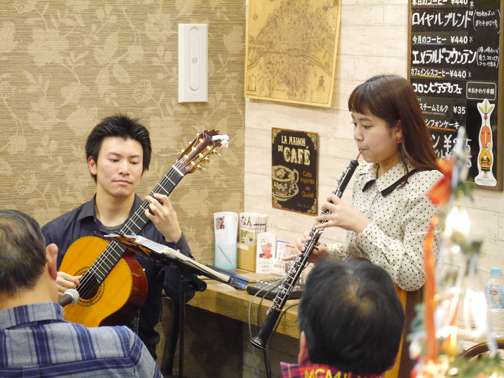 稗田隼人さん＆田畑紅葉さんギター・ライブ2019年12月15日